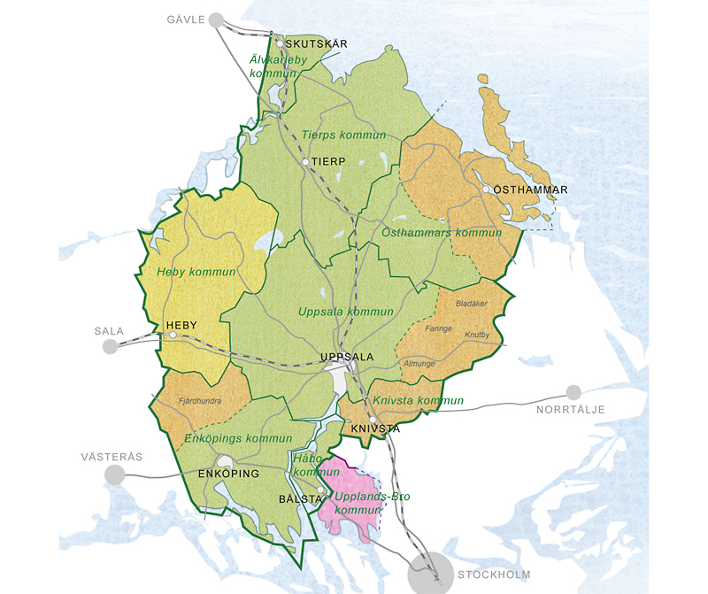 Karta Uppsala Stadsdelar | Karta 2020
